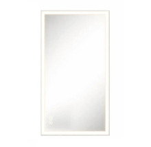 Obdélníkové zrcadlo do koupelny s osvětlením