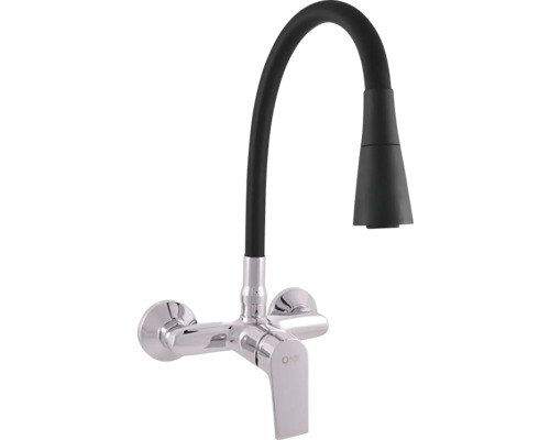 Kuchyňská baterie s flexibilním, černým výtokem