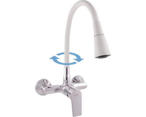 Kuchyňská baterie s otočným výtokem a pákovou směšovací baterií