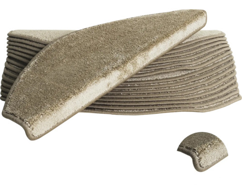 Nášlap na schody Sweet 72 béžový 28x65 cm Stohované kobercové stupně