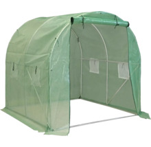 Skleník s ocelovým rámem a plastovým krytem