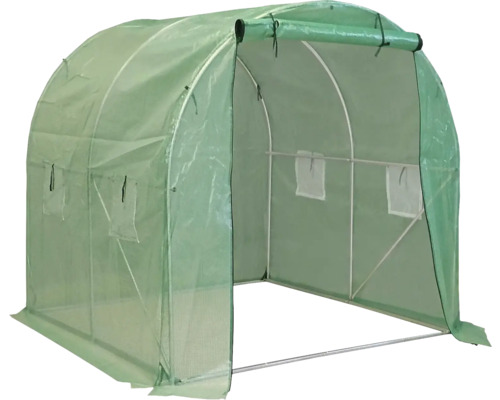 Skleník s ocelovým rámem a plastovým krytem