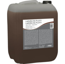 Hnědá lazura na ploty v 10litrovém kanystru