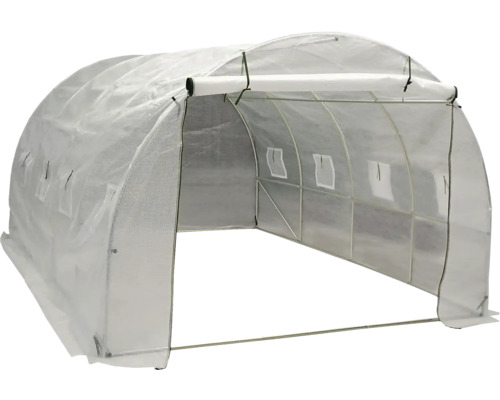 Skleník s fólií a ocelovým rámem