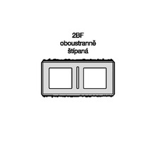 Betonový kámen 2BF, oboustranně štípaný