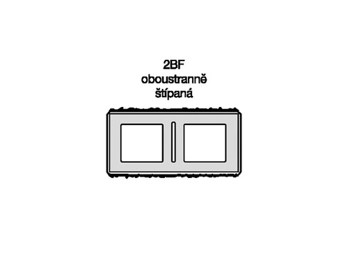 Betonový kámen 2BF, oboustranně štípaný