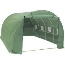 Skleník s ocelovým rámem a fóliovým krytem