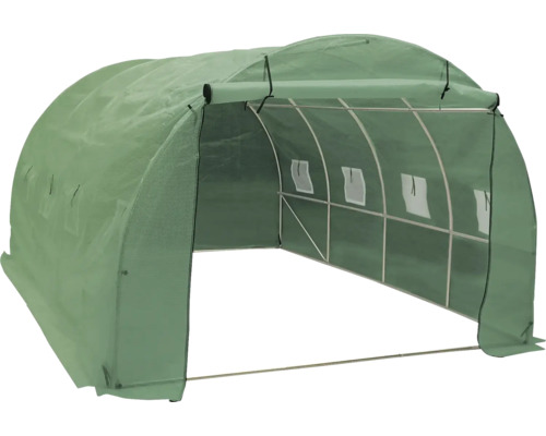 Skleník s ocelovým rámem a fóliovým krytem