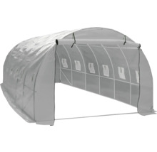 Tunelový skleník s okny pro pěstování rostlin