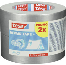 tesa Repair Tape výhodné balení, opravná páska 2 krát 50 metrů krát 48 milimetrů, odolná vůči povětrnostním vlivům.