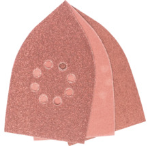 Trojúhelníkový brusný papír s perforací v sadě