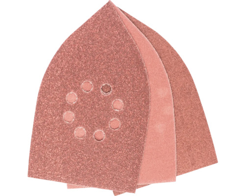 Trojúhelníkový brusný papír s perforací v sadě