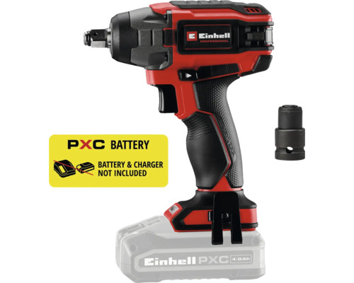 Aku rázový utahovák Einhell IMPAXXO 18/230, bez aku a nabíječky, 4510080 Aku rázový utahovák Einhell s logem Einhell. Baterie a nabíječka nejsou součástí balení.
