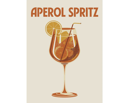 Nápoj Aperol Spritz s plátky pomeranče ve sklenici