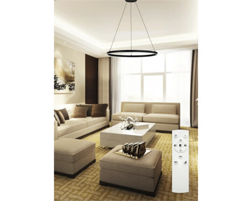 Závěsné svítidlo v obývacím pokoji s dálkovým ovládáním