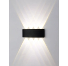 Obdélníkové nástěnné svítidlo se světelnými paprsky nahoře a dole