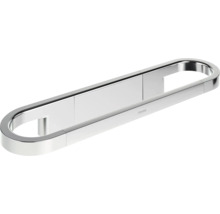 Chromový držák na ručníky Ravak v moderním oválném provedení.