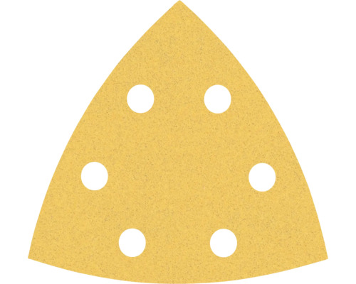 Trojúhelníkový brusný papír s otvory pro brusku
