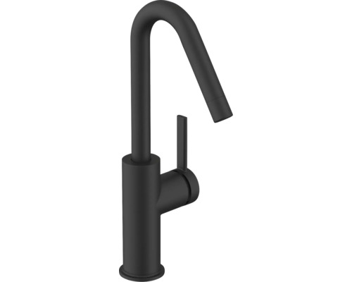 Černá kuchyňská vodovodní baterie