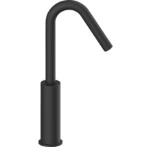 Černá vodovodní baterie s ohnutým výtokem