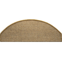 Půlkruhová stupňová rohož z textilu