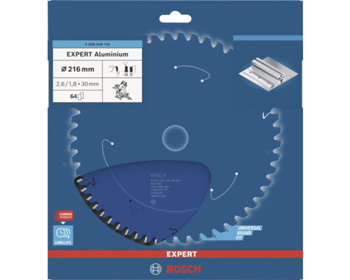 Pilový list Bosch Expert Aluminium, průměr 216 mm