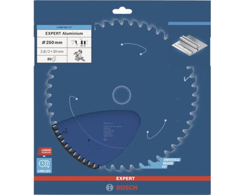 Pilový list Bosch Expert Aluminium, průměr 250 milimetrů