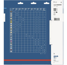 Aplikační matice Bosch Expert pro dřevo, laminát, ocel, hliník, cement a další materiály