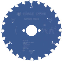 Modrý pilový kotouč Bosch Expert for Wood, průměr 165 milimetrů, otvor 30 milimetrů, 24 zubů.