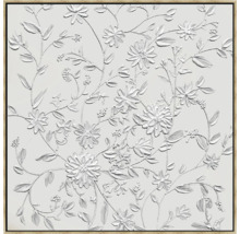 Obraz s květinovým motivem a rámem