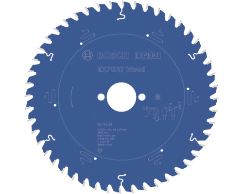 Pilový řezný kotouč pro okružní pily Expert for Wood Ø 200x30 mm Z 48 Pilový kotouč Bosch Expert Wood na dřevo, průměr 200 milimetrů, 48 zubů, otvor 30 milimetrů.