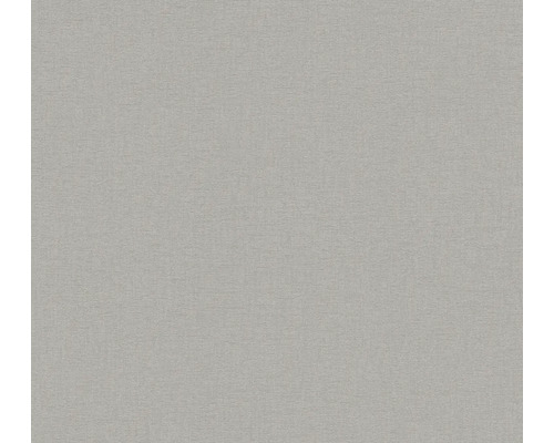 Tapeta s jemnou lněnou strukturou v šedé barvě.