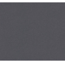 Tmavě šedá vliesová tapeta s jemnou lněnou strukturou.