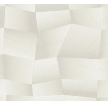 Vliesová tapeta s abstraktním geometrickým 3D vzorem a jemnou linkovou strukturou.