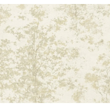 Vliesová tapeta s motivem stromů a strukturovaným povrchem.