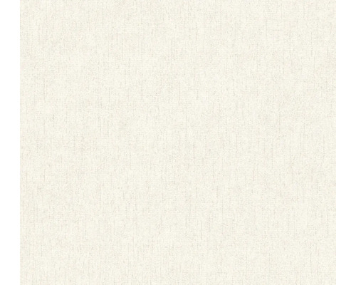 Krémově bílá tapeta s jemnou podélnou strukturou a strukturovaným povrchem.