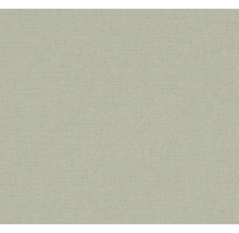 Vliesová tapeta s jemnou lněnou strukturou v šalvějově zelené.