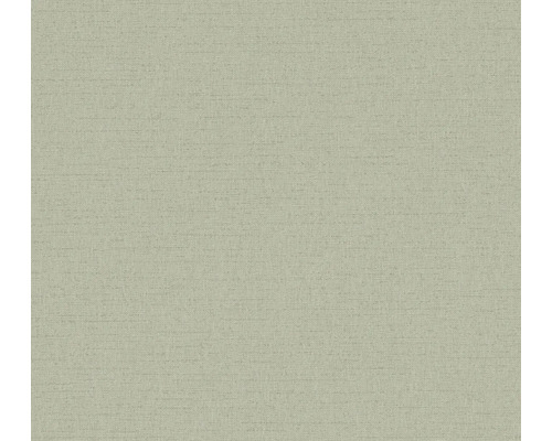 Vliesová tapeta s jemnou lněnou strukturou v šalvějově zelené.