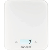 Bílá kuchyňská váha Concept s digitálním displejem