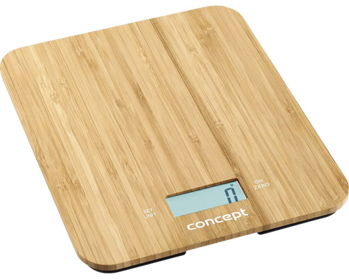 Kuchyňská váha Concept VK5714 Bamboo 15 kg Kuchyňská váha z bambusu s digitálním displejem