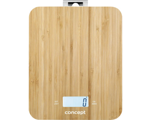 Digitální kuchyňská váha z bambusu s LCD displejem