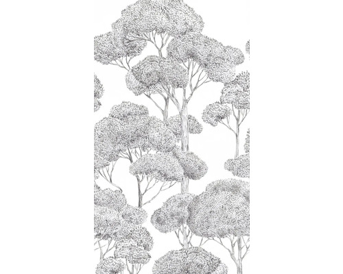 Tapeta se stromy v tužkovém stylu
