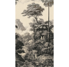 Tapeta do džungle se stromy a tropickými rostlinami