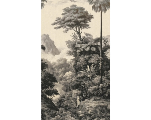 Tapeta do džungle se stromy a tropickými rostlinami