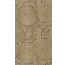 Tapeta se spirálovým vzorem lana v přírodním stylu.