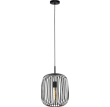 Závěsné svítidlo s kovovým lamelovým stínidlem