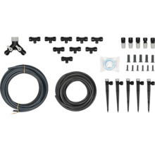 Zahradní zavlažovací sada s hadicí, spojkami a kapkovači pro zavlažování zahrady