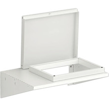 Instalační skříň s rámem a otevřenými dvířky