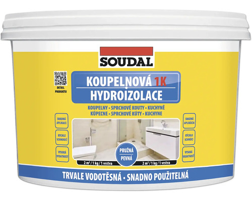 Kbelík s hydroizolací do koupelen Soudal 1K