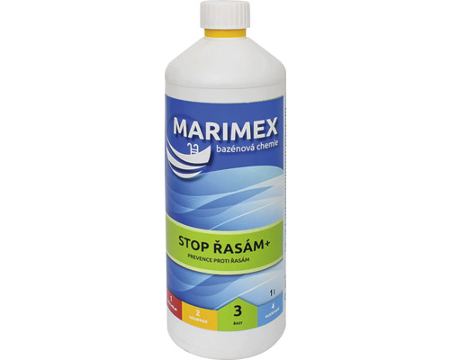 Marimex bazénová chemie pro boj proti řasám v 1litrové láhvi